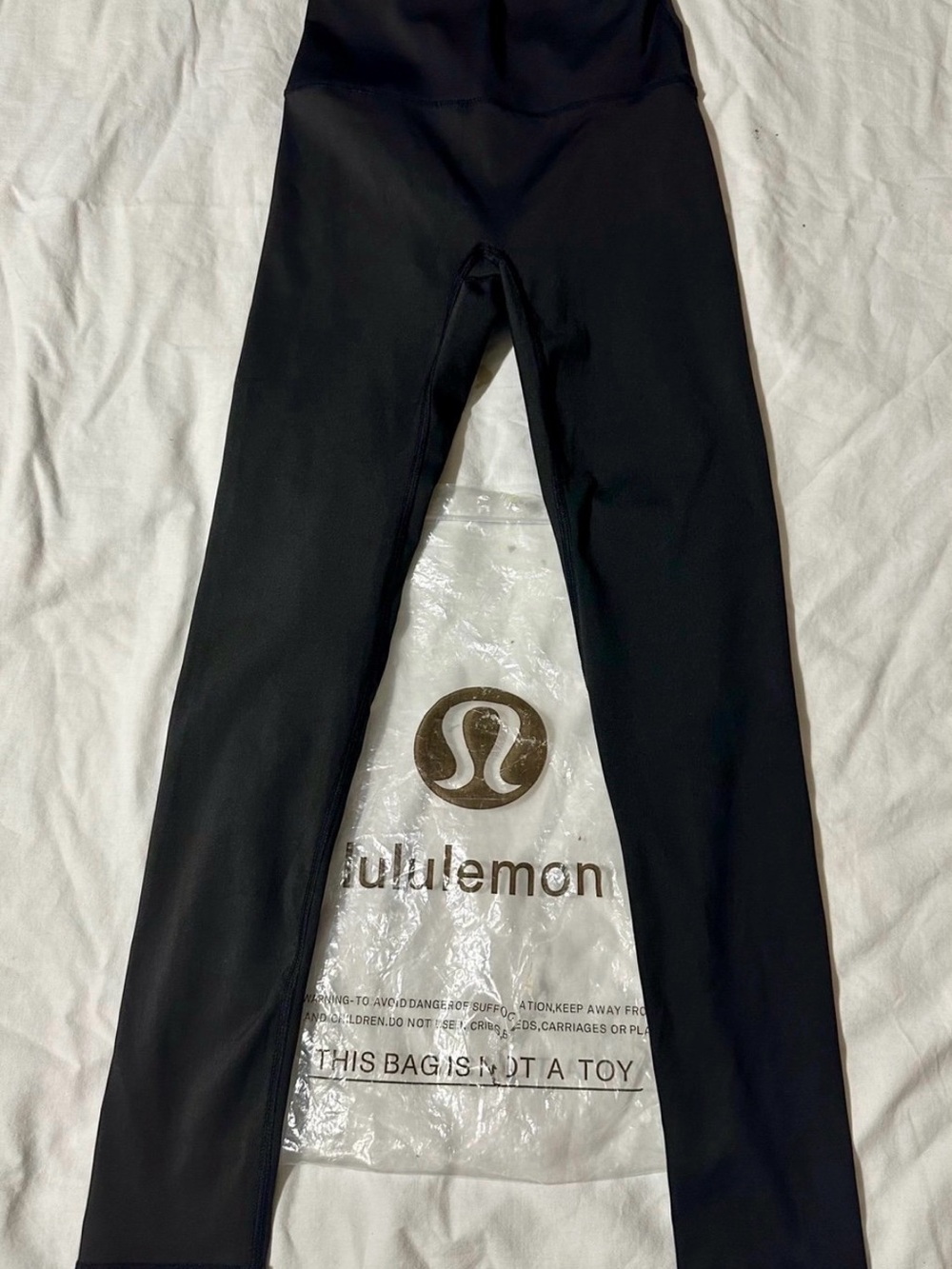 lululemon athletica Black Yoga Leggings with Logo
